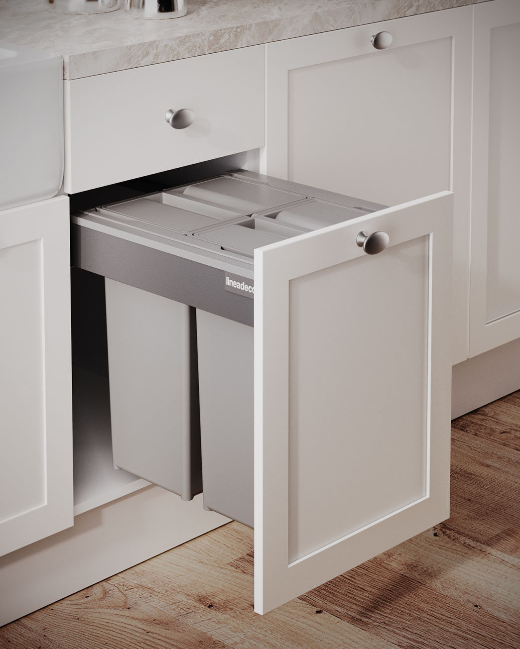 High-Capacity Waste Bins for Smart Separation and Storage