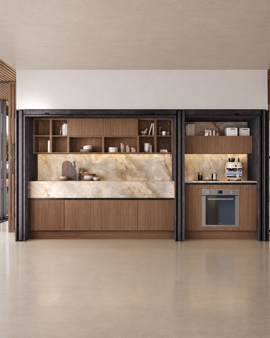 Open Up Spaces, Hide Them Away with One Touch
